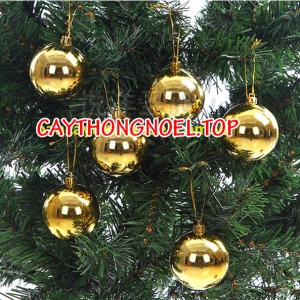 Châu bóng treo cây thông noel ( hộp 6 quả)