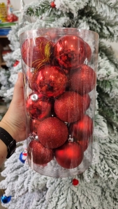 Hộp Châu Bóng Mờ Kim Tuyến 60li Đỏ- 20 Trái