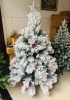 Cây Thông Noel  3 Loại Lá Phủ Tuyết  gắn trái thông 1m8