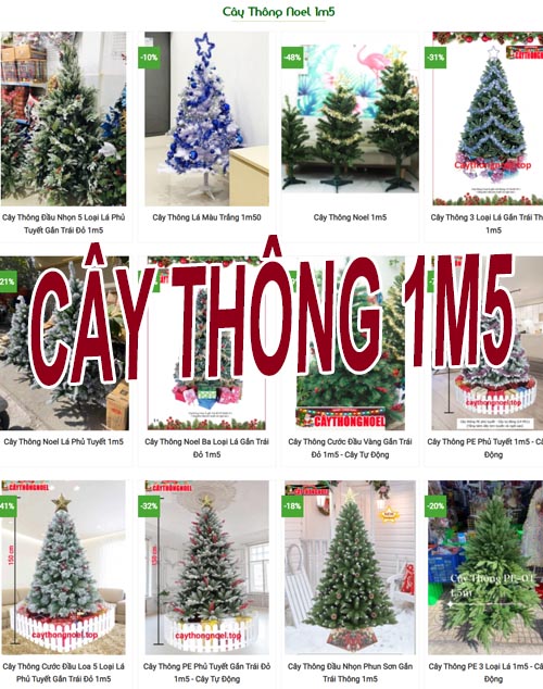 Cây Thông Noel 1m5