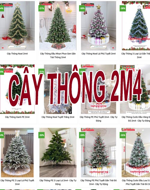 Cây Thông Noel 2m4